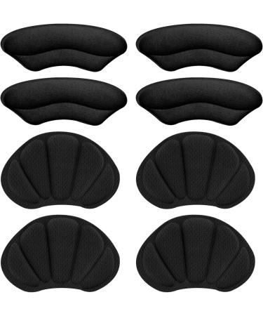 WLLHYF Heel Grips Liner Cushions - 4 Pairs, Black - Prevent Skin Rubbing and Blisters, Improve Shoe Fit - Ideal for High Heels and Sports Shoes - Buy Online on GoSupps.com