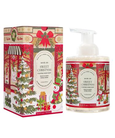 Christmas Foaming Hand Soap with Gift Box- Sweet Christmas Infused with Sweet Pine - 500ml/ 16.8oz Sweet Christmas - Sweet Pine