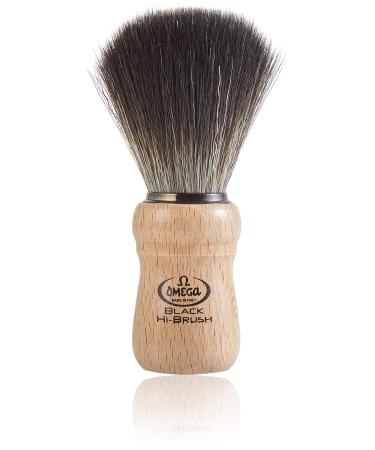 Omega 0196228 - Fiber beard brush "Black Hi-Brush"