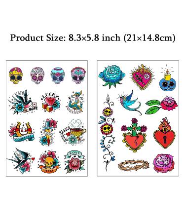 CARGEN Cool Classic Temporary Tattoos - Old School Designs for Adults, Women, Men, and Kids - Buy Online on GoSupps.com