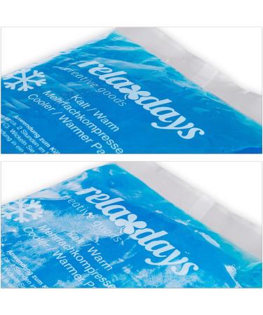 32 x Reusable Gel Cooling Pads Set - First Aid Multi-Size Cold & Warm Compresses for Sports - Blue - Buy Online on GoSupps.com