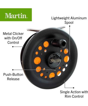 Martin Complete Fly Fishing Kit - 8ft 5/6wt 3pc Rod, Size 5/6 Reel, Pre-spooled, Custom Tackle Assortment - Brown/Green - Buy Online on GoSupps.com