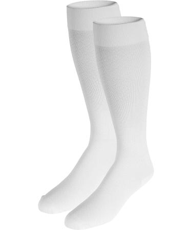 Truform Women's Compression Socks 15-20 mmHg Knee High White Large (Pack of 2) - Buy Online on GoSupps.com