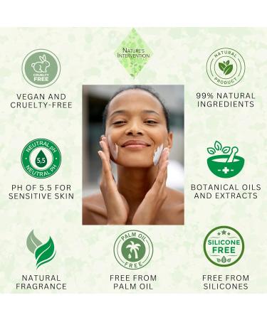 Nature's Intervention - Facial Moisturising Cream - Unscented for Sensitive Skin. 99% Natural - Protects Hydrates Soothes Repairs. pH 5.5 Balanced. 100ml - Buy Online on GoSupps.com