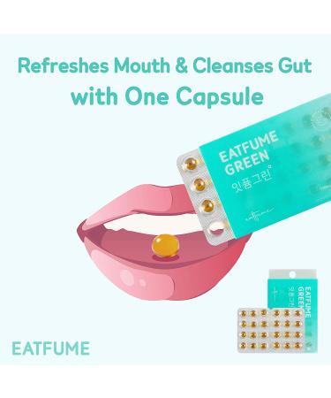 EATFUME Breath Freshener Capsules - Vegetarian Bad Breath Saver with Natural Oils (4 Flavors, 0.6oz) - Individual Pack of 4 - Buy Online on GoSupps.com