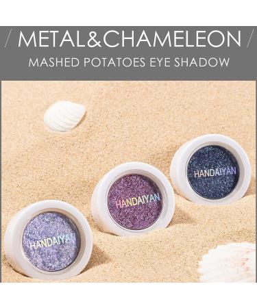 MEICOLY Chameleon Powder-Cream Glitter Eyeshadow - Blue Brown Shade - Buy Online on GoSupps.com