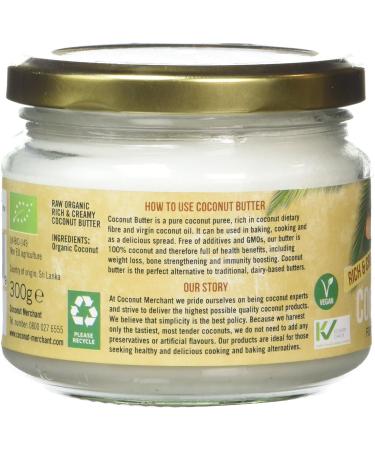Coconut Merchant Organic Raw Coconut Butter 300 g - Buy Online on GoSupps.com