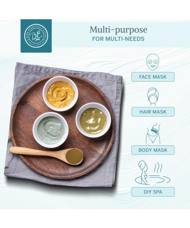 Bentonite Clay Powder Set | Indian Healing Moroccan Rhassoul & French Green Clay | 3 x 8oz for DIY Hair Face & Body Masks - Bare Essentials Living - Buy Online on GoSupps.com
