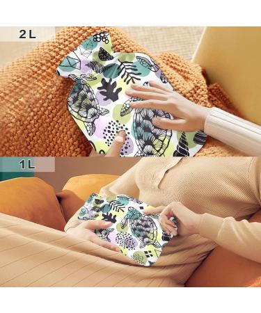 Hot Water Bottle with Turtle Shell Cover | 2L Pain Relief & Hand Warmer Ideal for Comfort & Relaxation - Buy Online on GoSupps.com