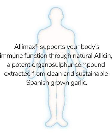 Allimax Pro 450mg 100 Capsules - Professional Strength Immune Support with Natural Allicin from Spanish Garlic - Buy Online on GoSupps.com