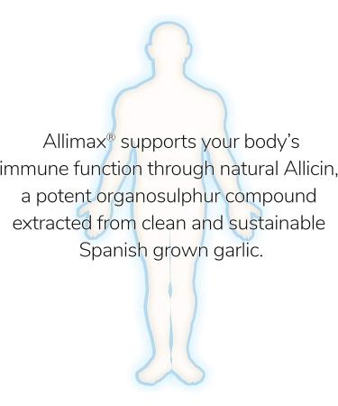 Allimax Pro 450mg 100 Vegicaps - Spanish Garlic Supplement for Immune Support | Professional Strength Allicin Extract - Buy Online on GoSupps.com