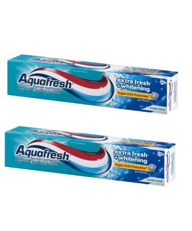 Pack of 2 Aquafresh Extra Fresh+Whitening Toothpaste 3.0oz Travel Size