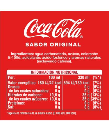 Coca-Cola Original Flavor Cola Lemonade - 24 Pack Cans 330ml | Refreshing Beverage International Shipping - Buy Online on GoSupps.com