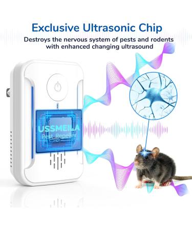 6 Pack Ultrasonic Pest Repeller Plug-In for Indoor Pest Control - Repels Insects, Roaches, Mice, Spiders, and Mosquitoes - Ideal for Home, Garage, Warehouse, and Office - Buy Online on GoSupps.com