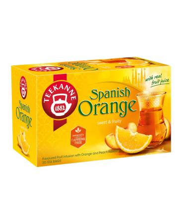 Teekanne World Special Tea Spanish Orange Infusion with Fruit and Herbals of Apple Hibiscus Sweet Blackberry Leaves White Hibiscus Liquorice - 20 Teabags - Buy Online on GoSupps.com