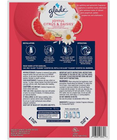 Buy Glade PlugIns Scented Oil Warmer & 6 Refills - Joyful Citrus & Daisies | International Shipping Available - Buy Online on GoSupps.com