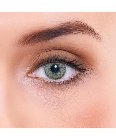 Buy Lenzotica Natural Green Contact Lenses - 14.00mm Soft Colored Lens (0.00D) - 3-Month Supply with Case - Worldwide Shipping - Buy Online on GoSupps.com
