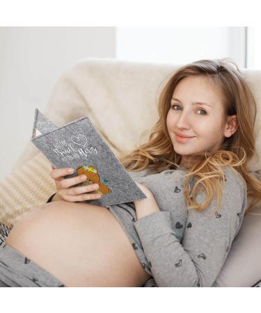 Cozy Raccoon Mutterpass Cover | Forest Bear Felt | Made in Germany | Personal Gift for Expecting Mothers | Includes Insurance Card & Ultrasound Pockets - Buy Online on GoSupps.com