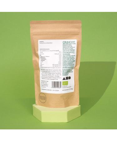 AHO Spirulina Flakes from organic farming in Germany - Organic spirulina rich in protein from Germany - Source of chlorophyll in smoothies as well as salads - Buy Online on GoSupps.com