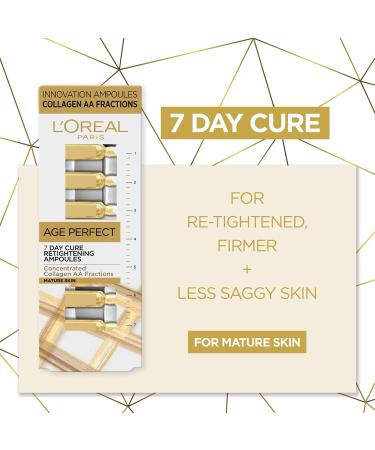 L'Oreal Paris Age Perfect Retightening Collagen Ampoules For Mature Skin X7 - Buy Online on GoSupps.com