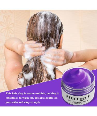 4.23oz Violet Temporary Hair Dye - Purple Instant Hair Color Cream Wax | Unisex Styling Pomade for Parties Cosplay Halloween & Christmas - Buy Online on GoSupps.com