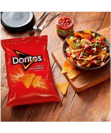 Doritos CHILLI HEATWAVE Tortilla Crisps Sharing Snacks 12 x 180g Bags - Buy Online on GoSupps.com