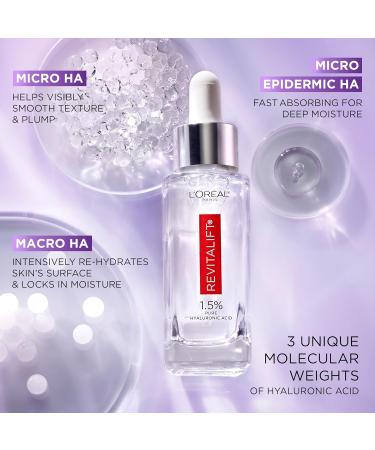 L'Oreal Paris Revitalift 1.5% Pure Hyaluronic Acid Face Serum + Triple Power Anti-Aging Face Moisturizer 1 kit - Buy Online on GoSupps.com