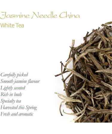 Jasmine Silver Needle White Tea 50g - Moli Yinzhen Chinese Jasmine Needle Tea - Buy Online on GoSupps.com