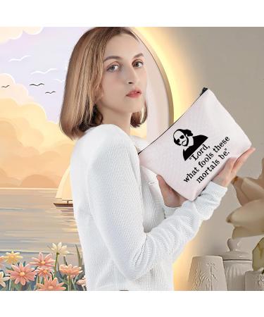 Levlo Funny Shakespeare Cosmetic Bag - Perfect Gift for Shakespeare Fans | Makeup Zip Pocket for Women & Girls - Buy Online on GoSupps.com