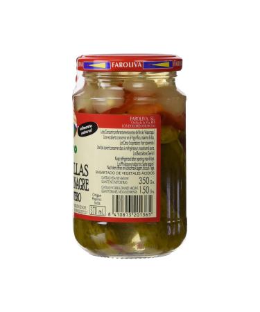 El Faro Banderillas Picantes en Vinagre - Spicy Vinegar Vegetable Skewers 150g | International Shipping Available - Buy Online on GoSupps.com