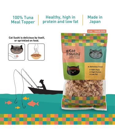 Cat Sushi Bonito Flakes 4oz - Premium Quality, Classic Flavor - Shop Now! - Buy Online on GoSupps.com
