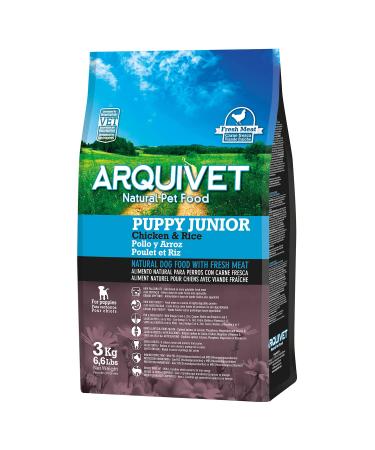 ARQUIVET Puppy Junior - Puppy food - Chicken and rice 3 kg - dog food - dry dog food