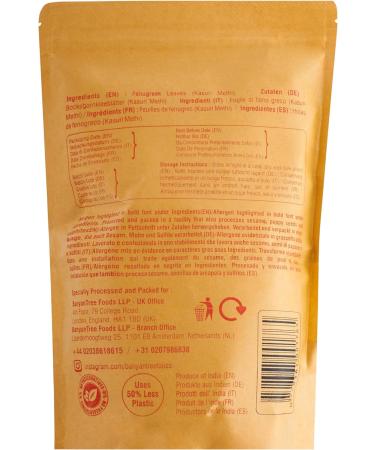 BanyanTree Foods Premium Kasuri Methi 150g - All Natural Indian Dried Fenugreek Leaves - Buy Online on GoSupps.com