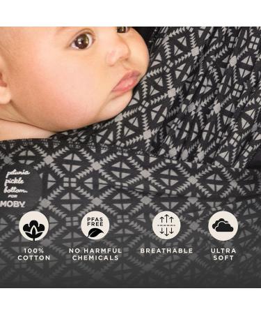 MOBY Mosaic Classic Baby Wrap Carrier - 100% Cotton, Breathable & Stretchy - Buy Online on GoSupps.com