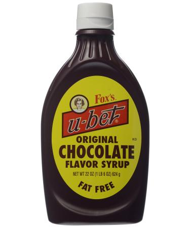 Fox's U-Bet Original Chocolate Flavor Syrup, 22 oz 1.3 Pound (Pack of 1)