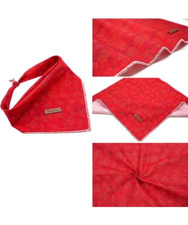 Shop Lionheart Glory Dog Haller 1 Packer Washable Cotton Christmas Neck Towel | Adjustable Red Kerchief for Large Dogs - Buy Online on GoSupps.com