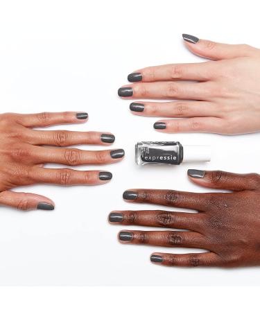 Essie Quick-Dry Nail Polish Expressie After Midnight Kit - Black & Charcoal Gray - 8-Free Vegan - 1 Kit - Buy Online on GoSupps.com
