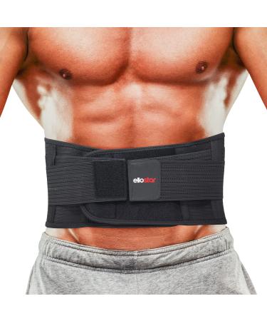 ellostar Lumbar Back Brace for Lower Back Pain Relief, Breathable Belt for Women and Men for Work, Sciatica Pain Relief and Support (Medium)