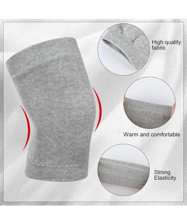 Buy Geyoga Knee Warmers - 4 Pairs Compression Sleeves for Men & Women | Winter Cycling & Ski Support - White Black Nude Gray - Buy Online on GoSupps.com