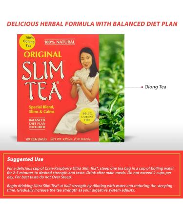  Hobe Labs Hobe Labs Slim Tea Original 60 Count by Hobe Labs - Buy Online on GoSupps.com