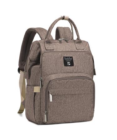 Pomelo Best Baby diaper backpack Stylish diaper bag Backpack with diaper pad multifunctional water -repellent large capacity backpack for on the way new version light brown