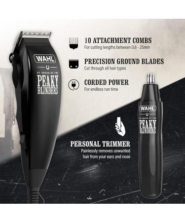 Peaky Blinders Clipper and Trimmer Gift Set for Men - Corded Hair Clippers & Grooming Kit - Buy Online on GoSupps.com