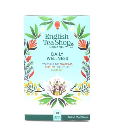 English Tea Shop Daily Wellness Tea Bag Sachets 20-Piece