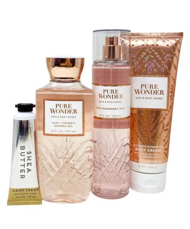 Pure Wonder Bath and Body Gift Set - Fragrance Mist Body Cream Shower Gel Hand Cream | Perfect International Shipping - Buy Online on GoSupps.com