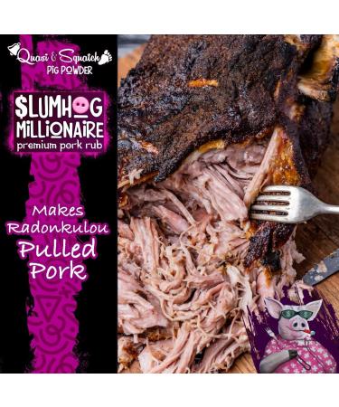  Quasi & Squatch Quasi & Squatch 2 x BBQ Bottles - SlumHog Millionaire (Pork Rub) and Brisket (Beef Rub) - 2 Large BBQ Bottles 440g - Buy Online on GoSupps.com