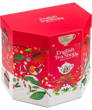 English Tea Shop - Original organic tea and infusion advent calendar - Unroll calendar - 25 pyramid tea bags - Christmas gift - Buy Online on GoSupps.com