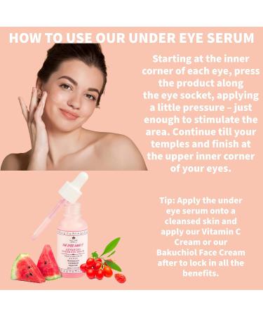 Nature Spell Anti Aging Eye Serum 30ml with Watermelon & Goji Berries - Targets Dark Circles, Puffiness & Eye Bags - Vegan Anti Wrinkle Cream - Made in UK - Buy Online on GoSupps.com