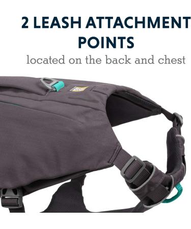 Shop Luffwear Dog Dishes with Built-In Bags for Large Breeds | Switchbak All-Day Comfort - Granite Gray - Buy Online on GoSupps.com