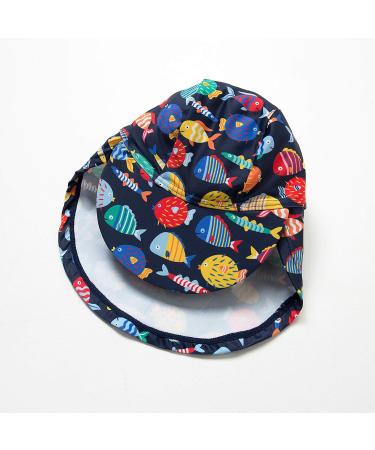 Bonverano Baby Boys Swimsuit | UPF 50+ Short-Sleeve One Piece Swimwear | Colorful Fish Design | 2-3 Years - Buy Online on GoSupps.com