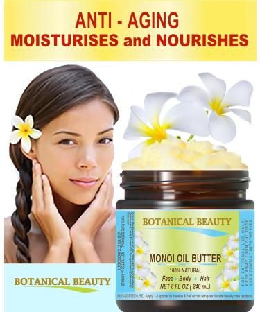 Botanical Beauty MONOI OIL BUTTER Pure Natural Virgin Unrefined RAW for FACE SKIN BODY DAMAGED HAIR NAILS (16 Fl Oz) 16 Fl Oz (Pack of 1) - Buy Online on GoSupps.com
